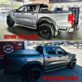 Ford ranger  roof rails to fit all 2023 up new generation BLACK